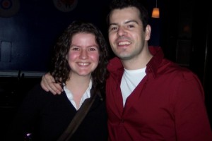 Dudes!  I am totally standing next to Jordan Knight!