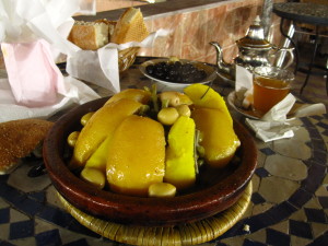 Solo in Morocco - Chicken Tagine with Preserved Lemons; best food on earth
