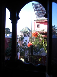 Solo in Morocco - the view from my room in Meknes